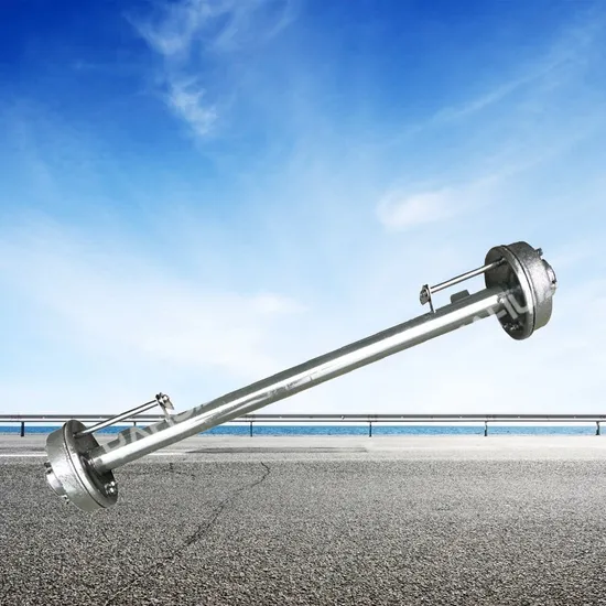 Heavy Trailer Axle Shaft Head, Front and Rear Axle Assembly Tire and Axle Assembly Complete Set of Axles