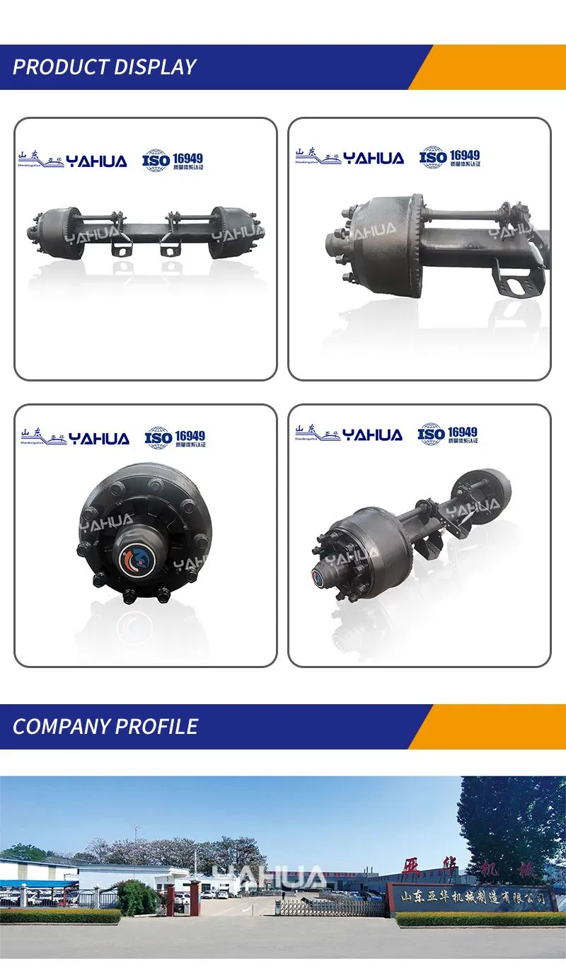 12t Trailer Fuwa Axle American Type Inboard or Outboard Axle BPW Axle German Type Axle Advanced Semi-Trailer Axle