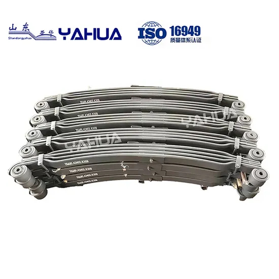 Shandong Yahua Trailer with Double Eye Bushing Leaf Spring Steel Trailer Truck