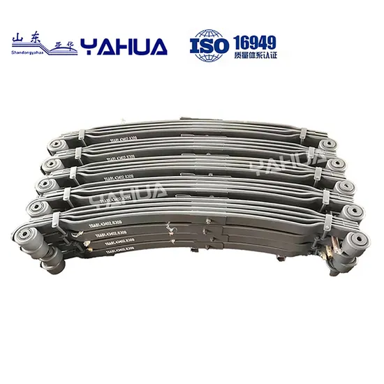Shandong Yahua Trailer with Double Eye Bushing Leaf Spring Steel Trailer Truck