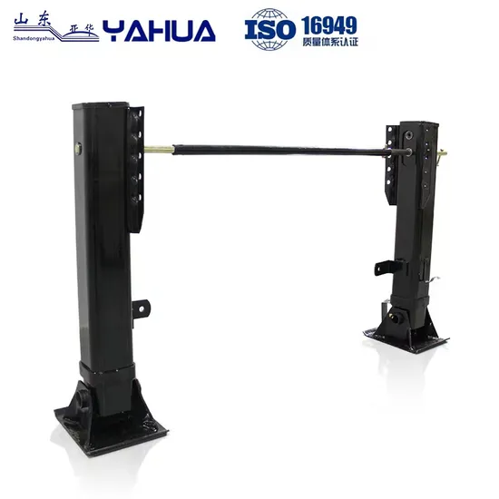 Superior Quality 2024 Chinese-Manufactured Internal Half Backplate Linked 28t Trailer Truck Parts Legs Landing Legs Landing Gear