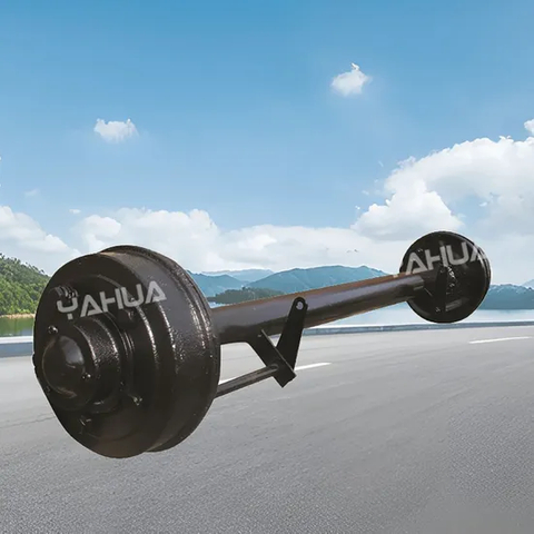 Shandong Yahua Trailer 12t 14t 16t German Axle Torsion Bar Shaft with Electric Brake, 5 Bolts