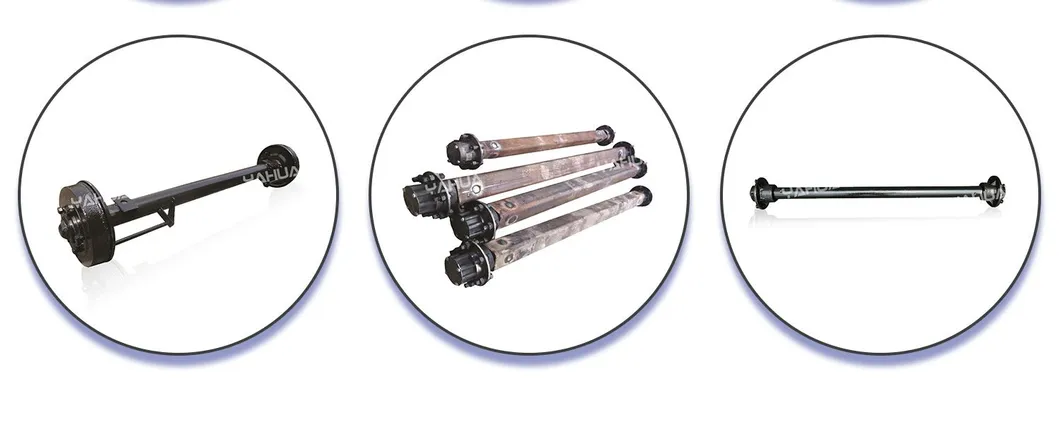 a Single Axle Trailer Axle with Guaranteed Quality, Without Brake System Trailer Parts
