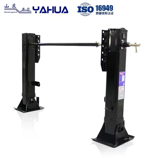 Superior Quality 2024 Chinese-Manufactured Internal Half Backplate Linked 28t Trailer Truck Parts Legs Landing Legs Landing Gear