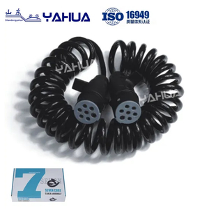 High Quality Trailer Truck Accessories Spiral Cable Adapter Plug The Power Cord Belt