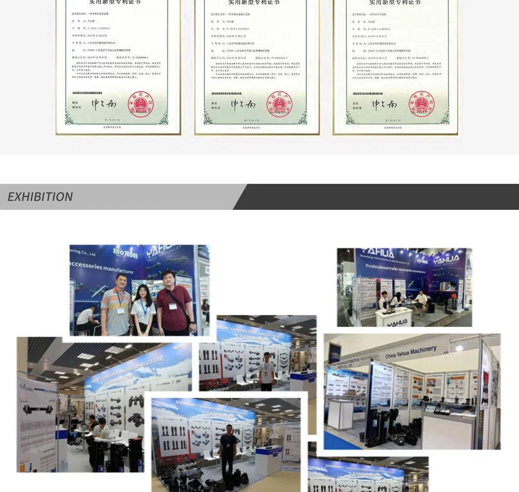 Heavy Duty Trucks, Ships, Goose Neck Trailers, Heavy-Duty Trucks, a Type of Brake Suspension German Axle Shandong Yahua