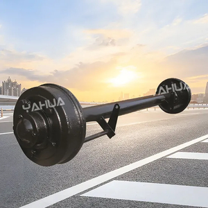 Shandong Yahua Customized Axles for Semi-Trailer Parts with Brake Torque 12t 14t 16t German Axles