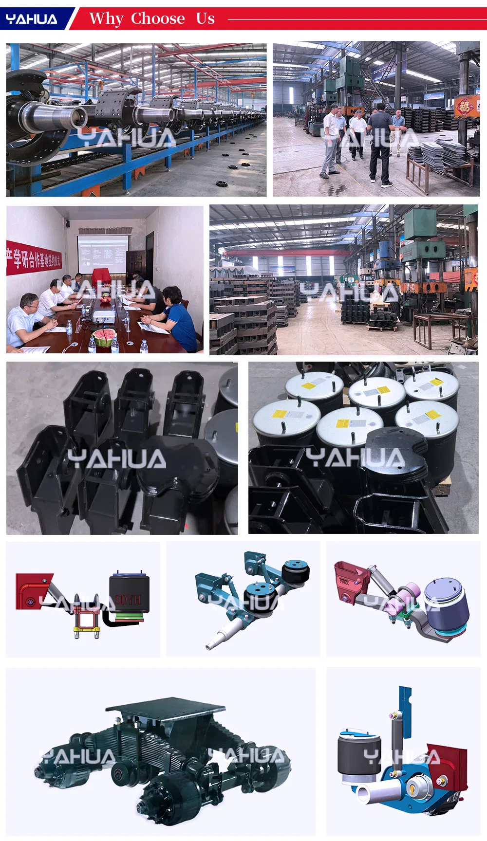 2024 New Design 13t Air Suspension for High Quality Trailer Factory Customize Suspension Auto Motorcycle Parts Accessories