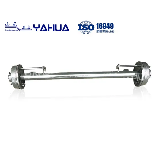 Heavy Trailer Axle Shaft Head, Front and Rear Axle Assembly Tire and Axle Assembly Complete Set of Axles