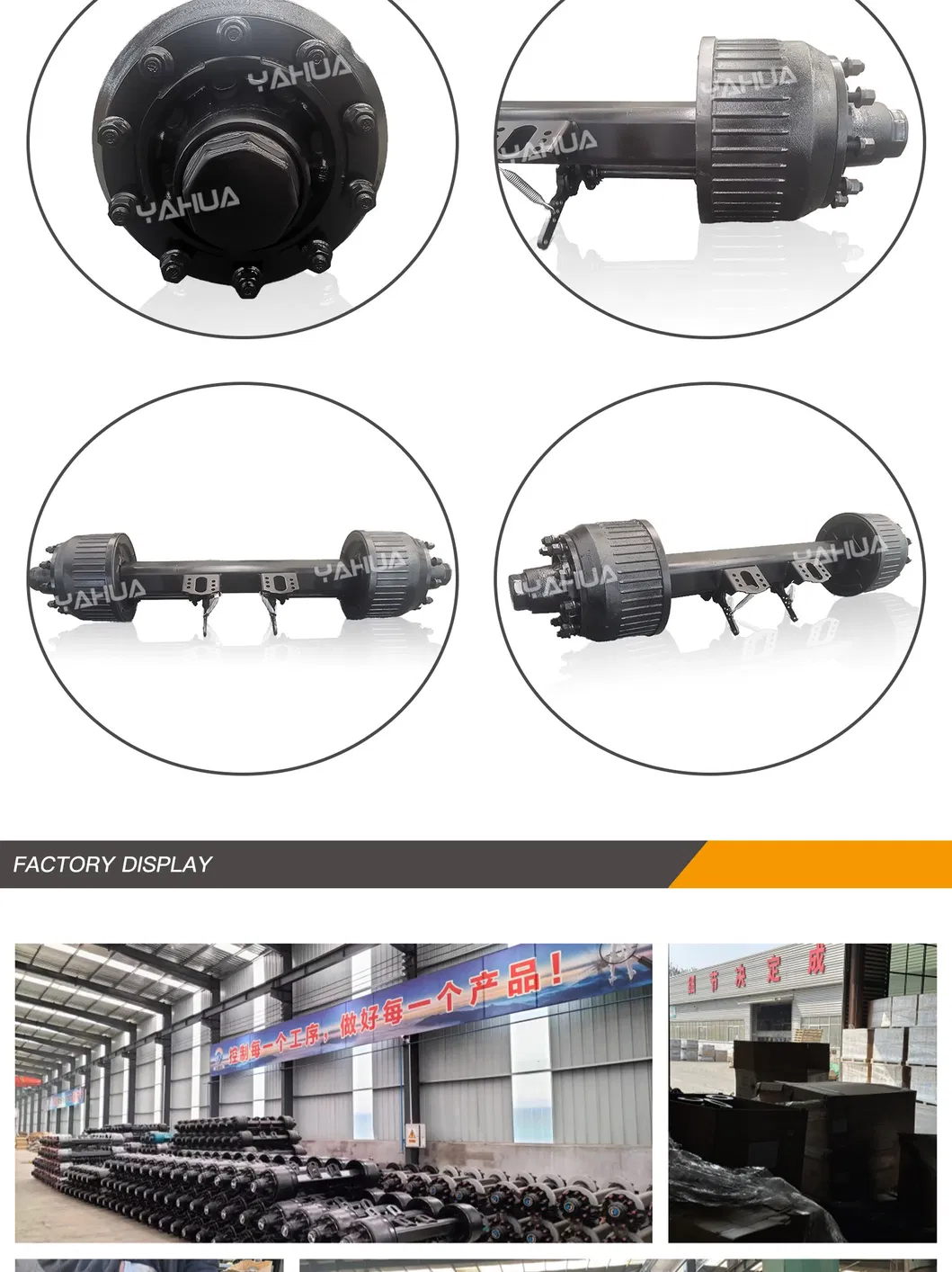 Large Heavy-Duty Truck Agricultural Trailer Parts 12t 14t 16t German Axle