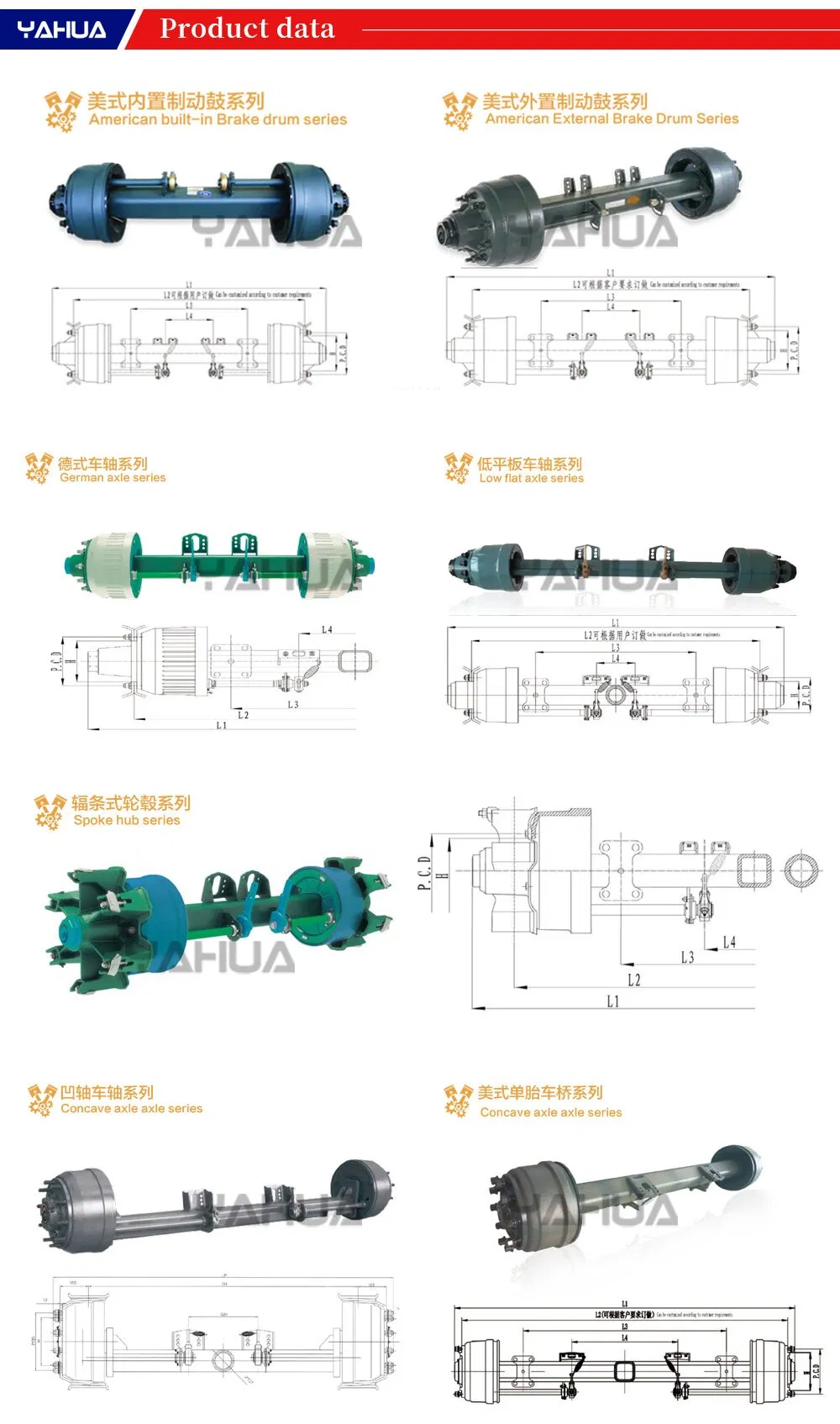 High Level 20t American Axle Square Axle with Reasonable Price