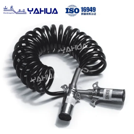 Factory Direct Trailer Accessories Spiral Extension Cord Power Cord with Adapter Plug