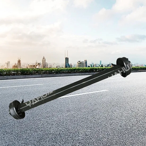 Heavy Trailer Axle Shaft Head, Front and Rear Axle Assembly Tire and Axle Assembly Complete Set of Axles