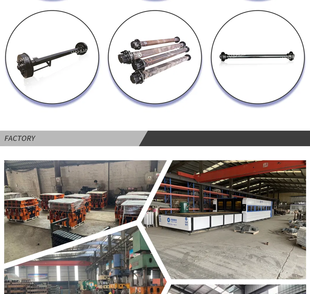 Yahua Trailer Semi Trailer Agricultural Trailer Axle Made in China for Sale