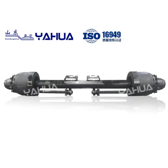8t-25t American Round Axle Beam Built-in Brake Drum Trailer Axle