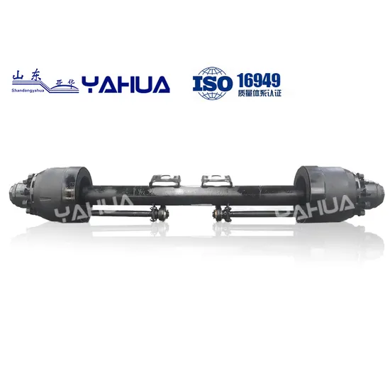 8t-25t American Round Axle Beam Built-in Brake Drum Trailer Axle